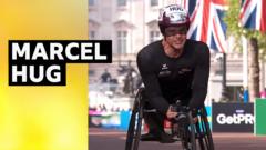 'Untouchable' Hug wins London Marathon men's wheelchair race