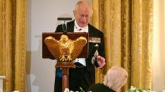 'If it wasn't for us, you'd be speaking French', King and Trump joke at dinner