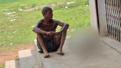 Outrage after Indian man carries his sister's skeleton to a bank to prove her death