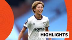 Late double from West Ham stuns Villa
