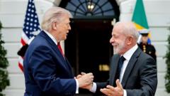 Trump and Lula's private Oval Office meeting signals lingering strain - and effort to avoid tension