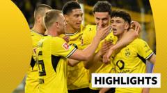 Dortmund beat Eintracht Frankfurt in five-goal thriller