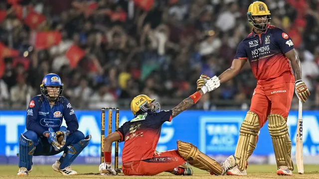 धमाकेदार मैच में RCB ने मुंबई को 2 विकेट से हराया