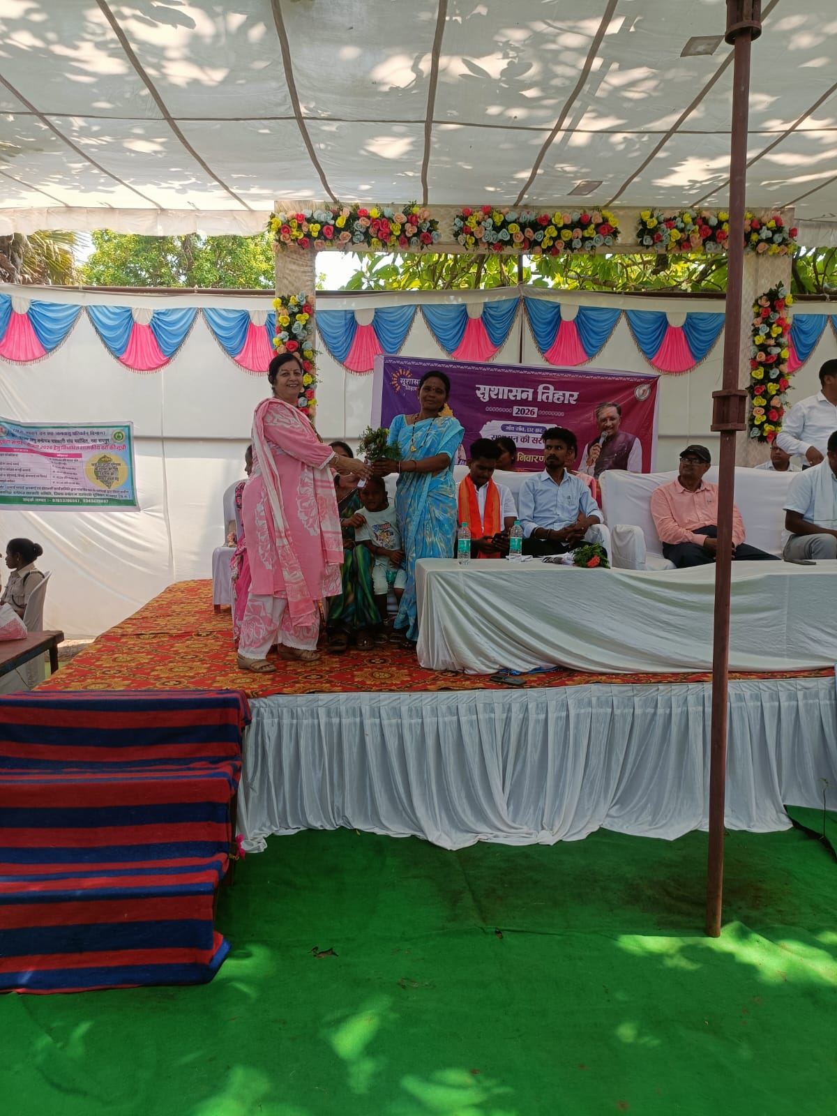 अन्नप्राशन से स्वास्थ्य जांच तक, पामगल शिविर में दिखा समग्र विकास मॉडल