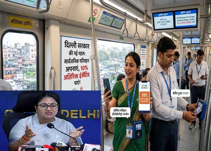मेट्रो और डीटीसी बस से दफ्तर जाने वाले कर्मचारियों को मिलेगा खास इंसेंटिव...
