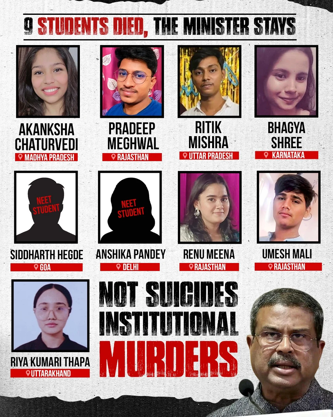 नीट री-एग्जाम के तनाव में 9 छात्रों ने की आत्महत्या? कांग्रेस ने मोदी सरकार को ठहराया जिम्मेदार...