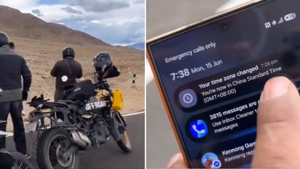 लद्दाख में बाइकर्स की चौंकाने वाली कहानी, मोबाइल में बदल गया टाइम जोन...