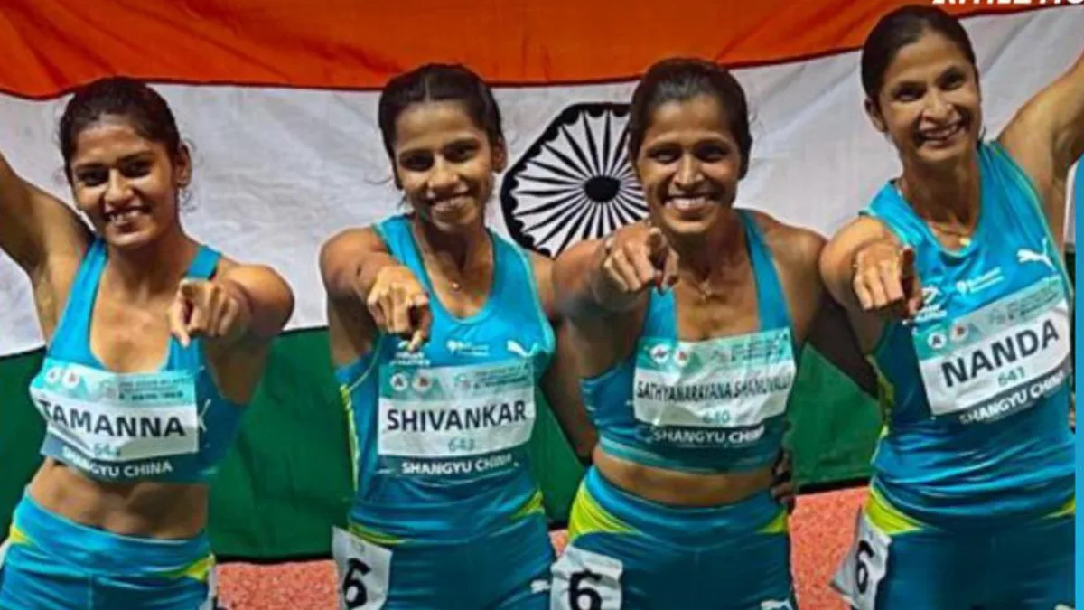 भारत की शानदार दौड़, एशियन रिले चैंपियनशिप 2026 में 4x100m रिले का गोल्ड अपने नाम...