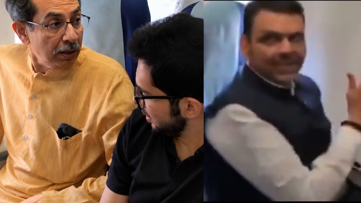 महाराष्ट्र की राजनीति में हलचल, एक ही फ्लाइट में साथ दिखे फडणवीस और उद्धव