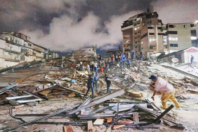 वेनेजुएला में भूकंप से भारी तबाही, 68 हजार लोगों की तलाश जारी