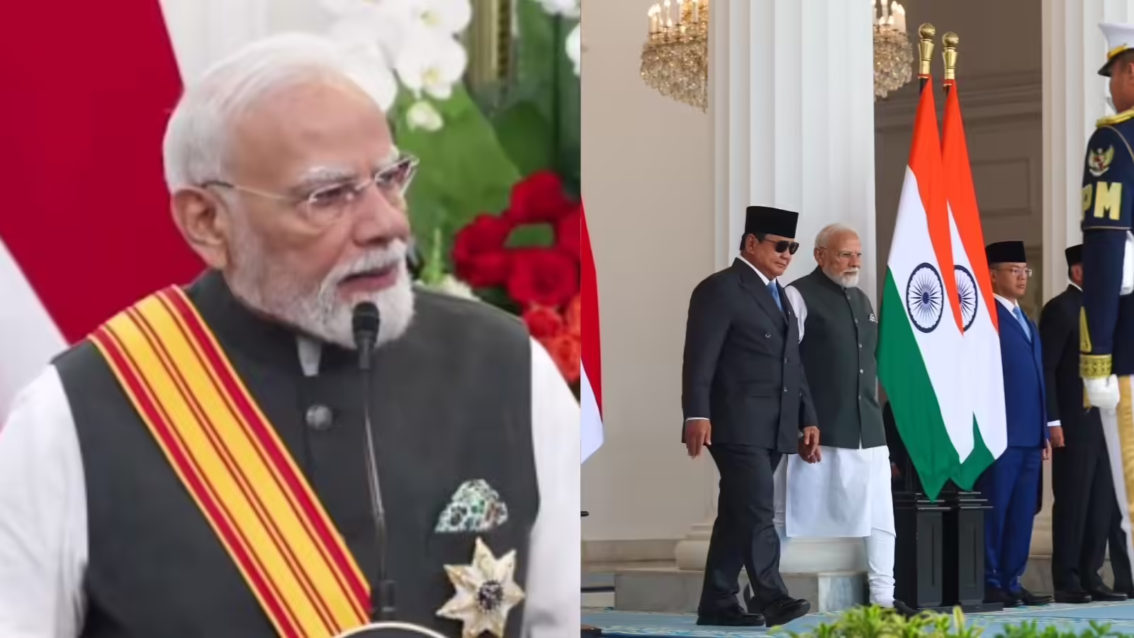 इंडोनेशिया दौरे पर पीएम मोदी का सम्मान, भारत-इंडोनेशिया के बीच कई बड़े समझौते