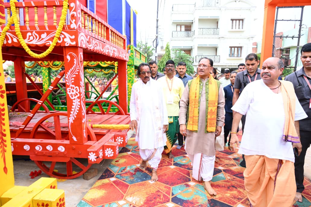 भगवान जगन्नाथ से मुख्यमंत्री ने किसानों की खुशहाली और अच्छी बारिश की कामना की