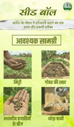 वन विभाग का सीड बॉल अभियान, दुर्गम क्षेत्रों तक पहुंचेगी हरियाली