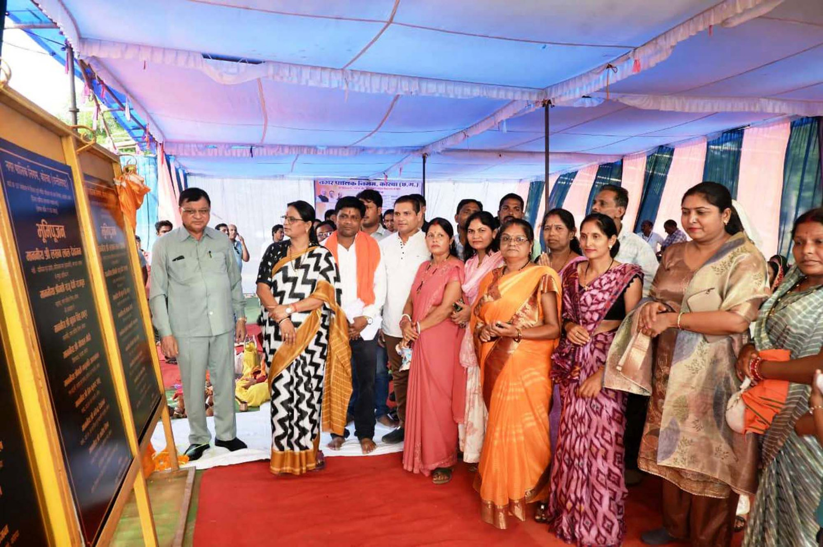 उद्योग मंत्री लखनलाल देवांगन ने 76 लाख के विकास कार्यों का किया लोकार्पण और भूमिपूजन