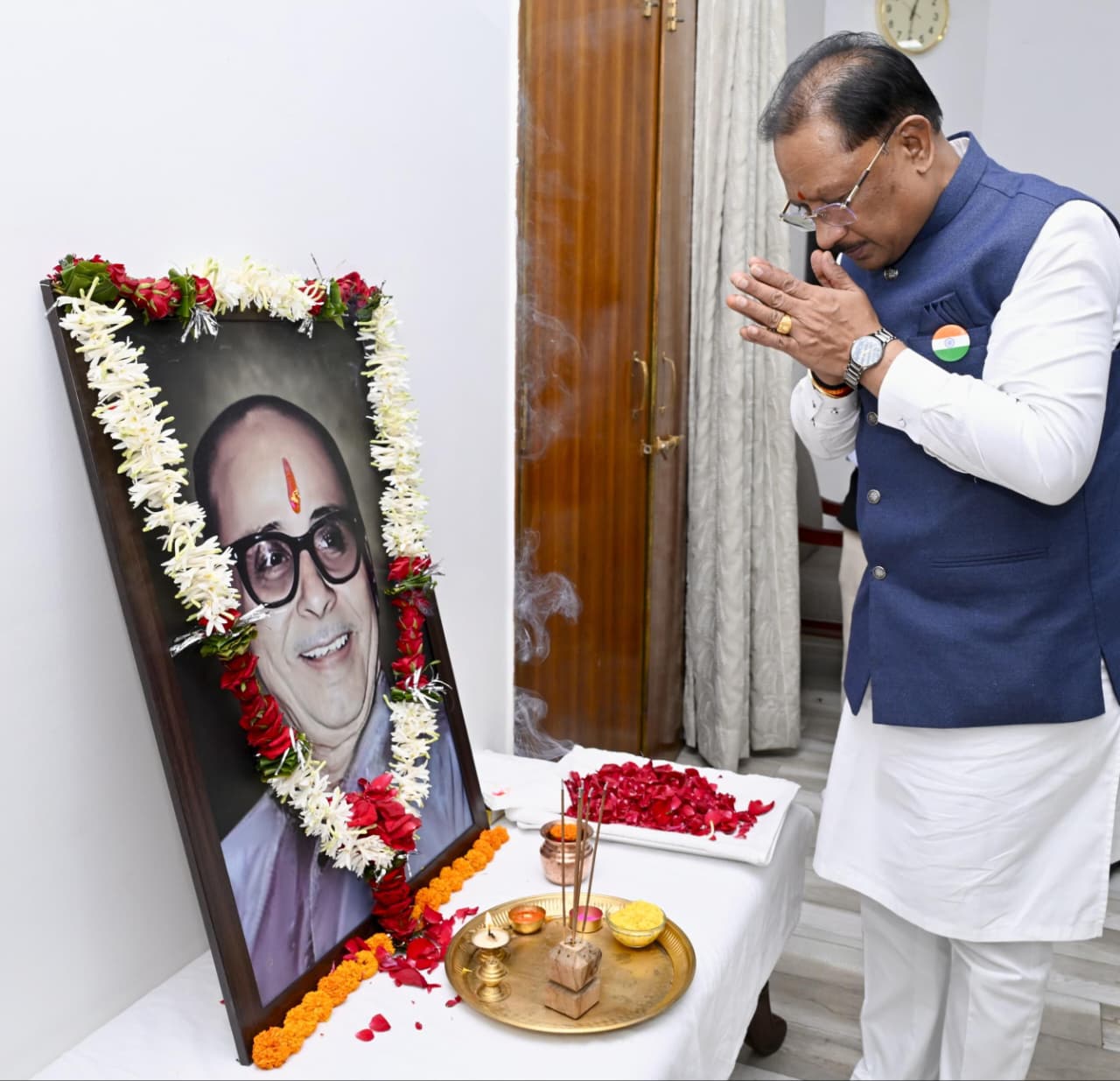 कुशाभाऊ ठाकरे ने सार्वजनिक जीवन में स्थापित किए उच्च आदर्श: विष्णुदेव साय