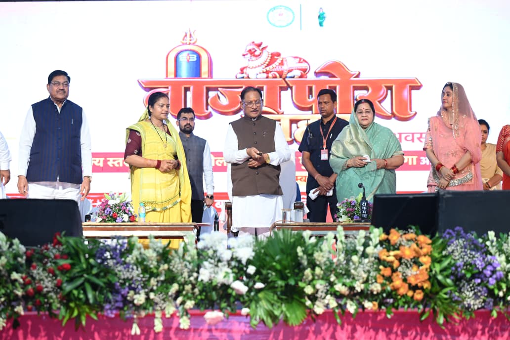 तीजा-पोरा तिहार पर मुख्यमंत्री निवास में साकार हुआ छत्तीसगढ़ी गांव का जीवंत स्वरूप