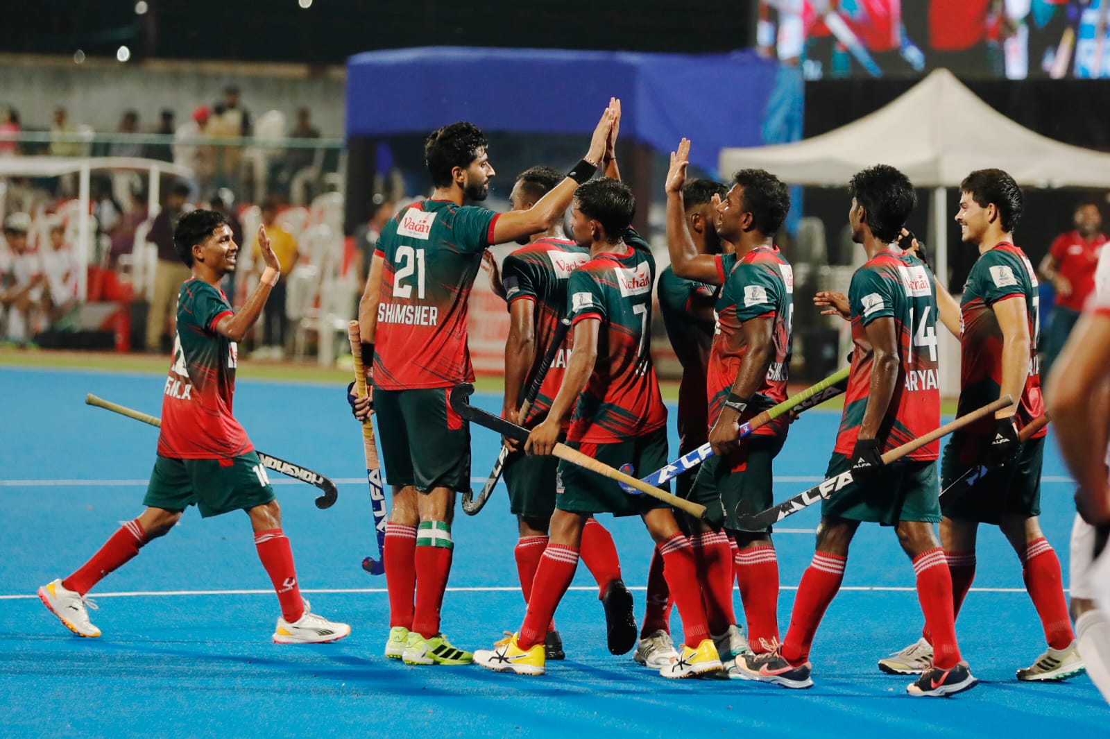 आशीष तानी पूर्ति की हैट्रिक से संस्कारधानी स्ट्राइकर्स ने मैनपाट टाइटन्स को 4-0 से हराया