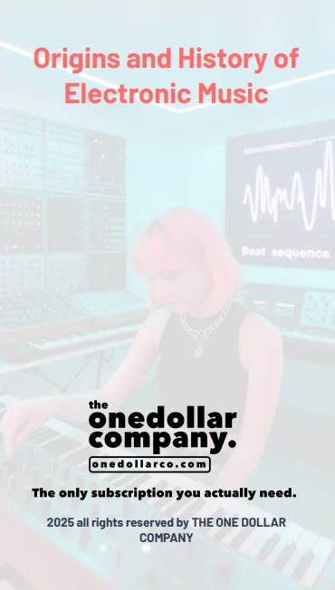 Origins and History of Electronic Music