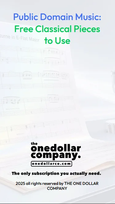 Public Domain Music: Free Classical Pieces to Use