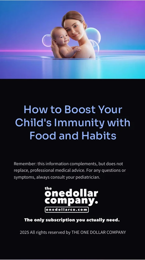 How to Boost Your Childs Immunity with Food and Habits