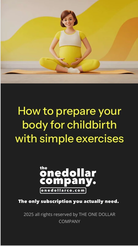 How to prepare your body for childbirth with simple exercises
