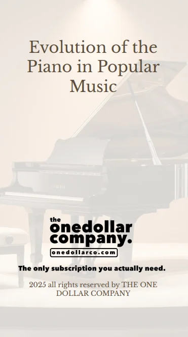 Evolution Of The Piano In Popular Music