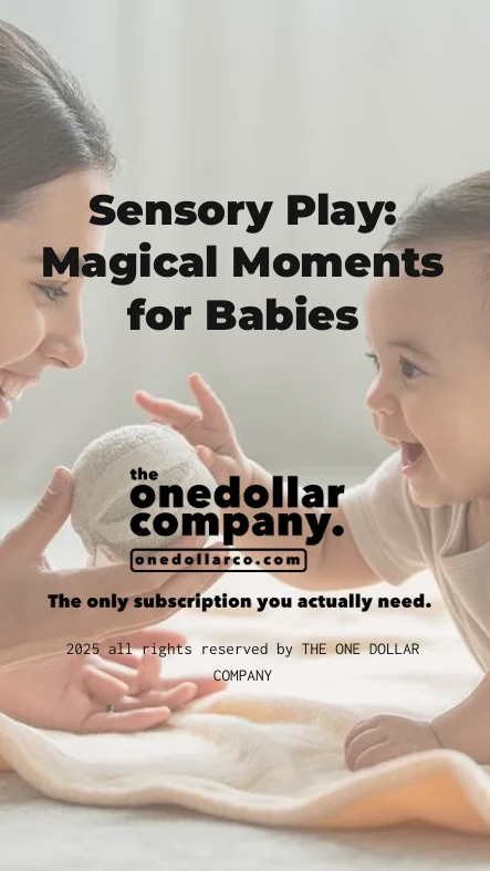 Sensory play Magical Moments for Babies