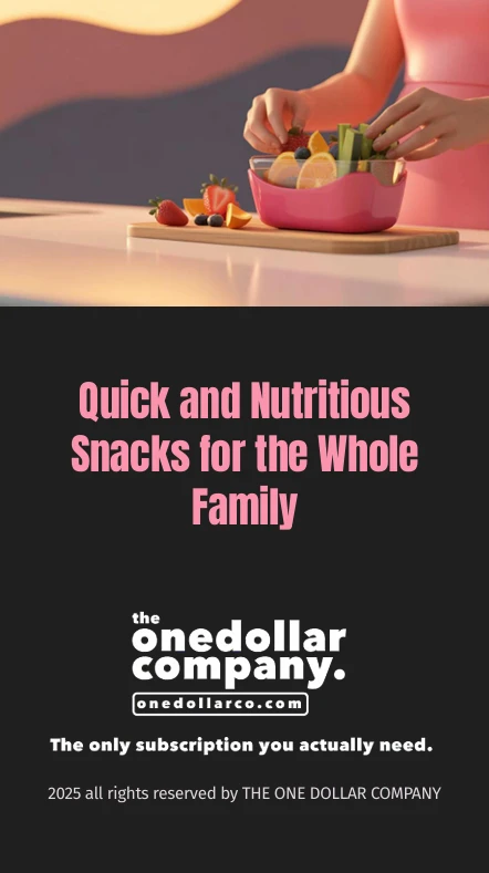 Quick and Nutritious Snacks for the Whole-Family