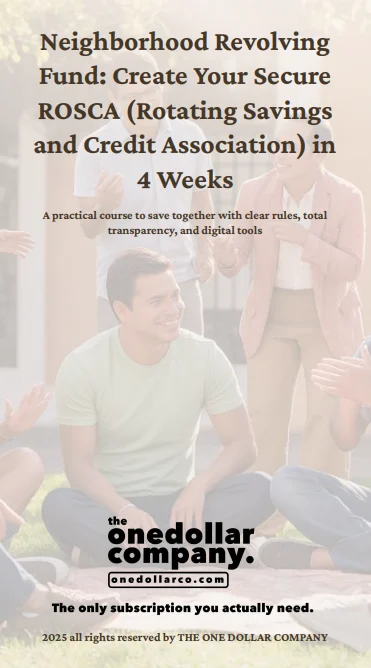 Neighborhood Revolving Fund: Create Your Secure ROSCA In 4 Weeks