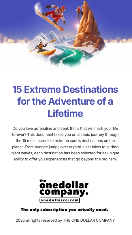 15 Extreme Destinations for the Adventure of a Lifetime