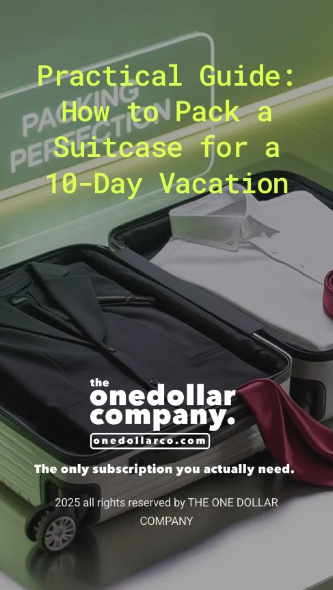 Practical Guide How to Pack a Suitcase for a 10 Day Vacation