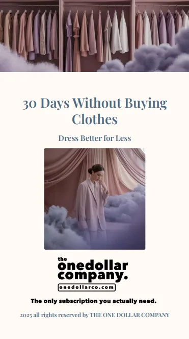 30 Days Without Buying Clothes