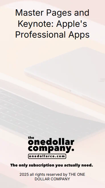 Master Pages And Keynote: Apple’s Professional Apps