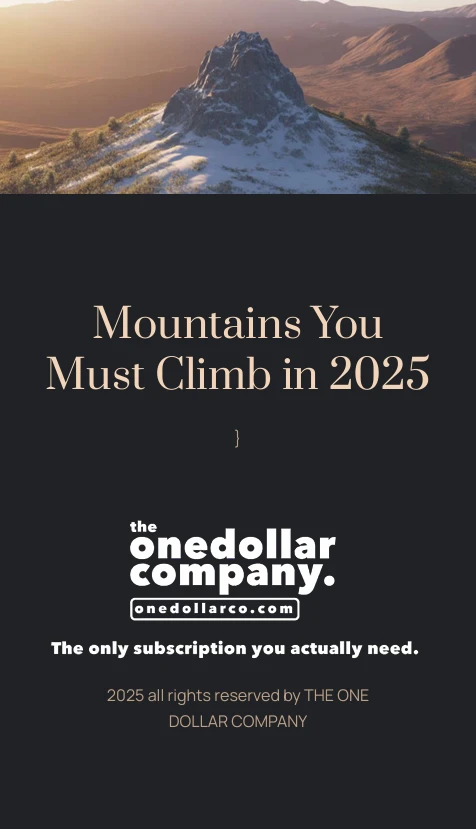 Mountains You Must Climb in 2025