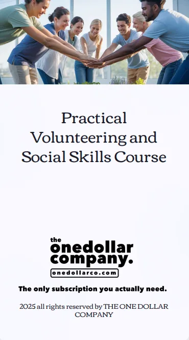 Practical Volunteering And Social Skills Course