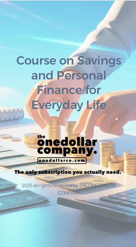 Course on Savings and Personal Finance for Everyday Life