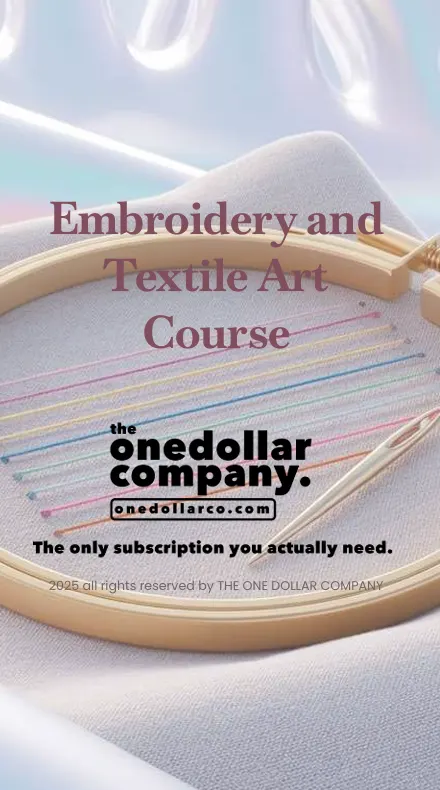 Embroidery and Textile Art Course