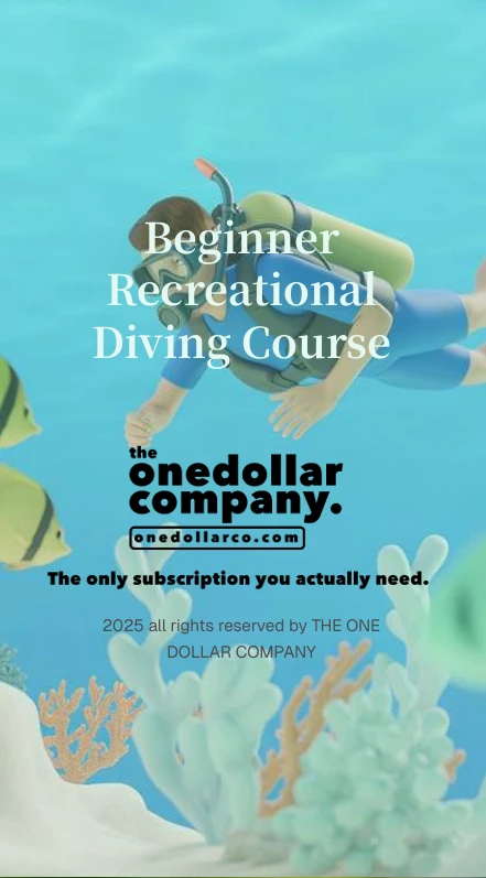 Beginner Recreational Diving Course
