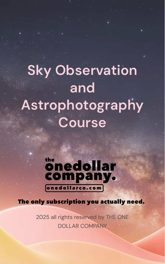 Sky Observation and Astrophotography Course