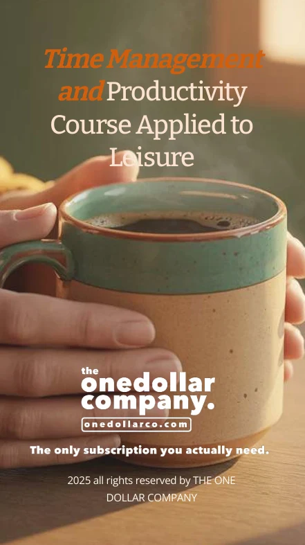 Time Management and Productivity Course Applied to Leisure