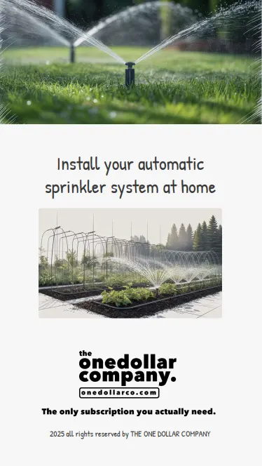 Install Your Automatic Sprinkler System At Home