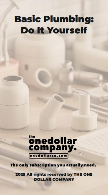 Basic Plumbing: Do It Yourself