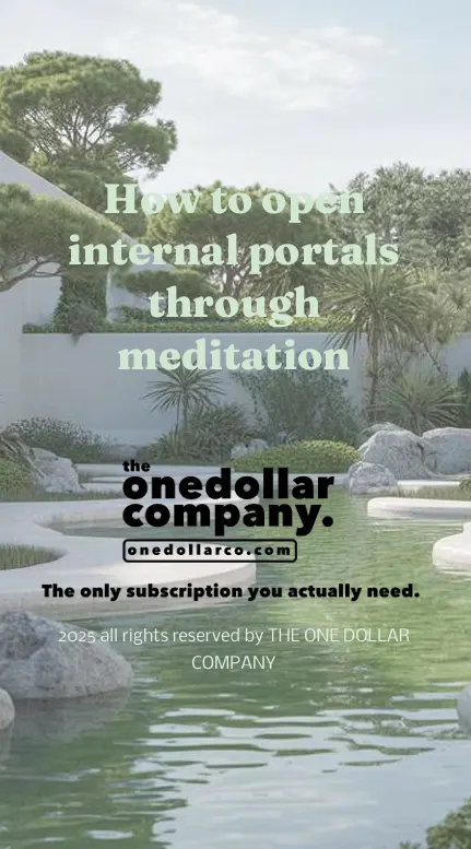 How to open internal portals through meditation