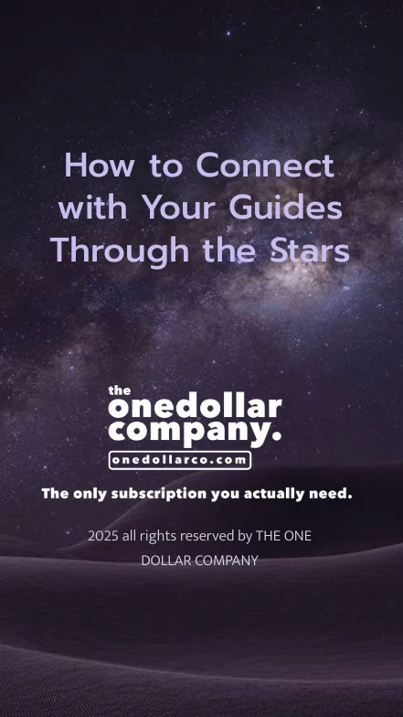 How to Connect with your guides through the stars