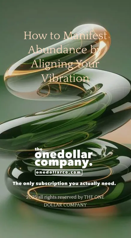 How to Manifest Abundance by Aligning Your Vibration