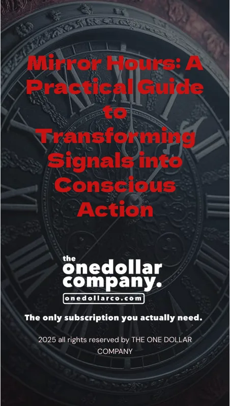 Mirror Hours A Practical Guide to Transforming Signals into Conscious Action