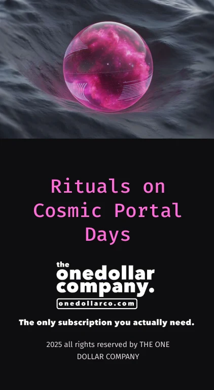 Rituals on Cosmic Portal Days