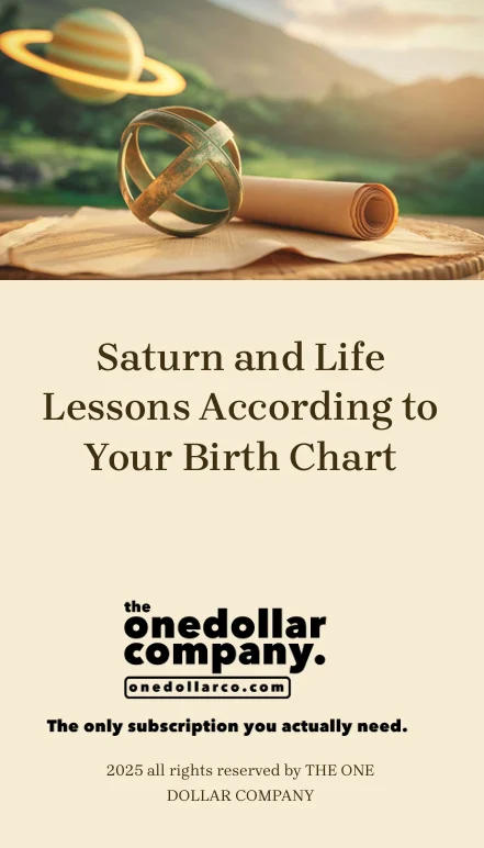 Saturn and Life Lessons According to Your Birth Chart