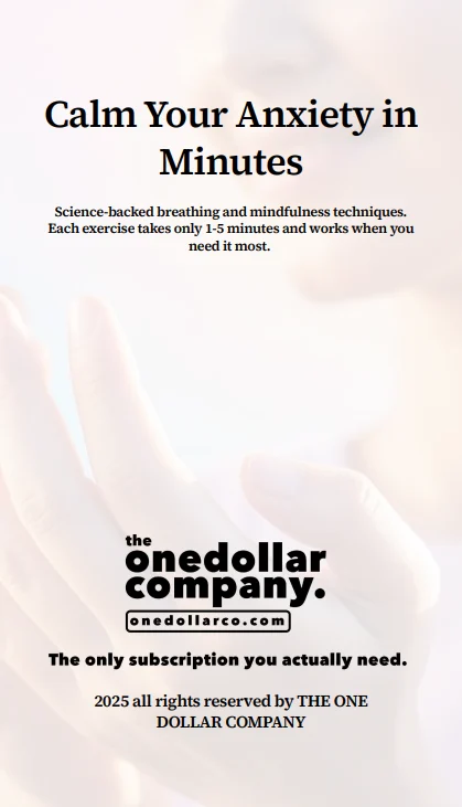 Calm Your Anxiety In Minutes