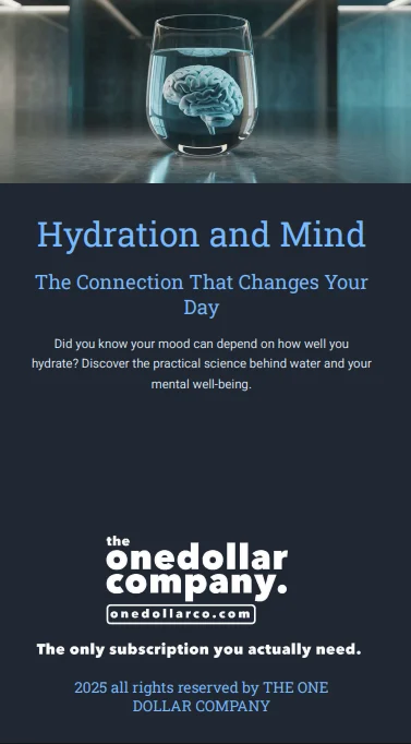 Hydration And Mind